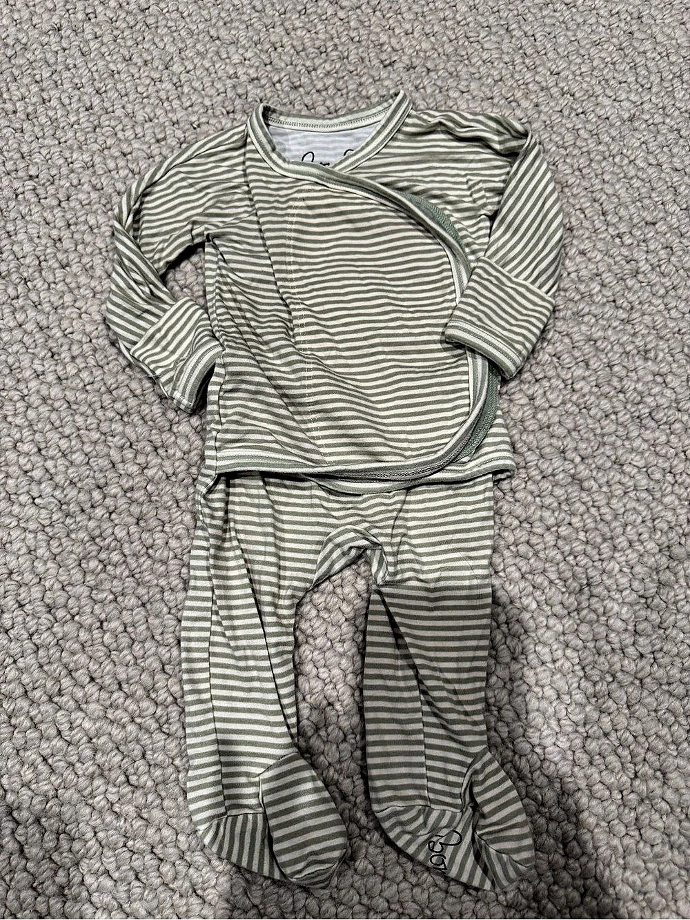 Bonsie Skin-to-Skin Footie Baby Striped Footie